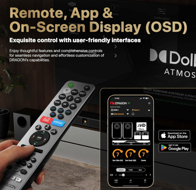 Nakamichi Dragon 11.4.6 Home Surround Sound System with Dolby Atmos & DTS:X Pro