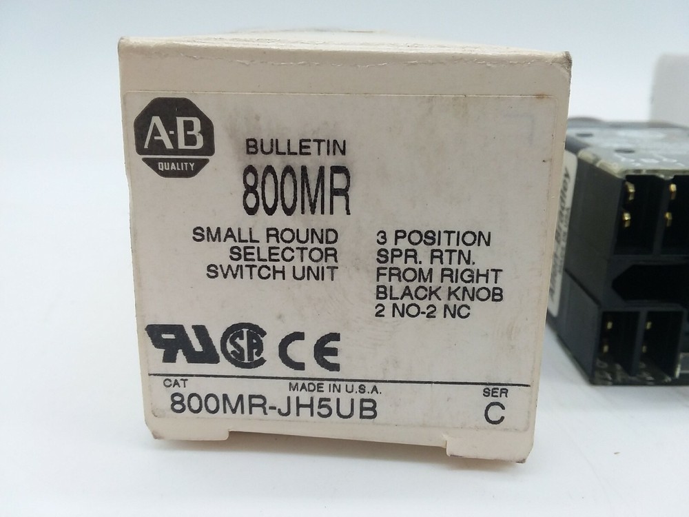 Allen Bradley 800MR-JH5UB Small Round Selector Switch