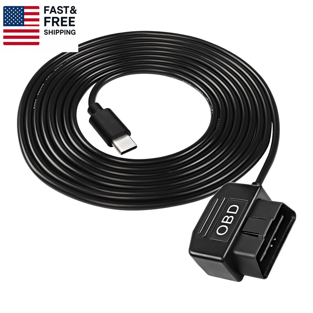 OBD Power Cable for Dash Camera Type C OBD2 Power Cable Adapter Hardwire Charge