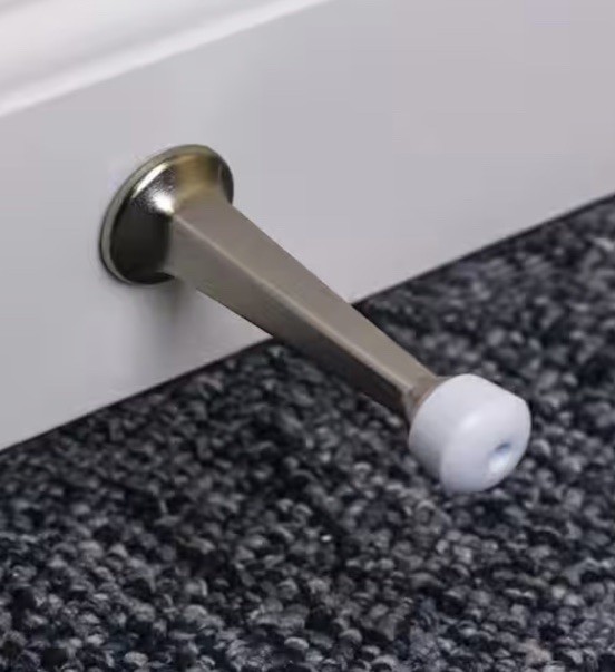 Everbilt Satin Nickel Solid Door Stop, Prevents Wall Damage (20 PACK)