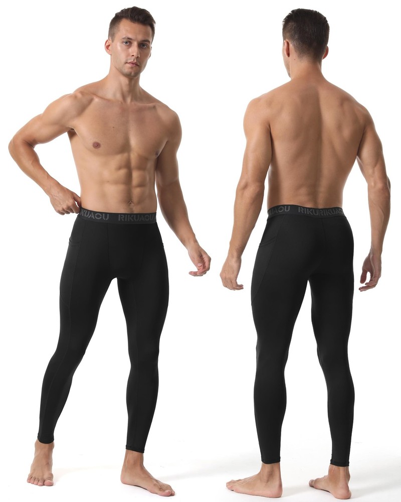 Men’s Compression Pants Running Leggings Athletic Base Layer Workout Tight