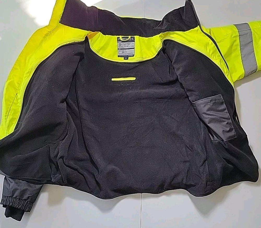 Portwest Safety Jacket Coat Medium Reflective High Visibility Type R Class 3