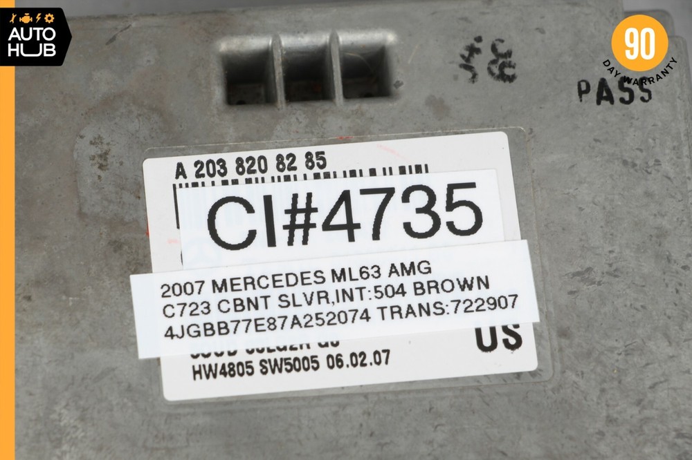07-12 Mercede W164 ML63 AMG Voice Language Communication Control Module OEM