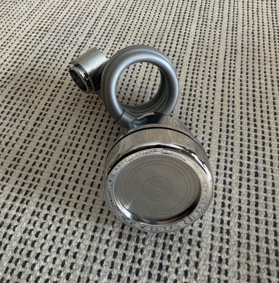 NEW Kitchen Sink Faucet Extender Sprayer Moveable Attachment Head Silver 3 Mode