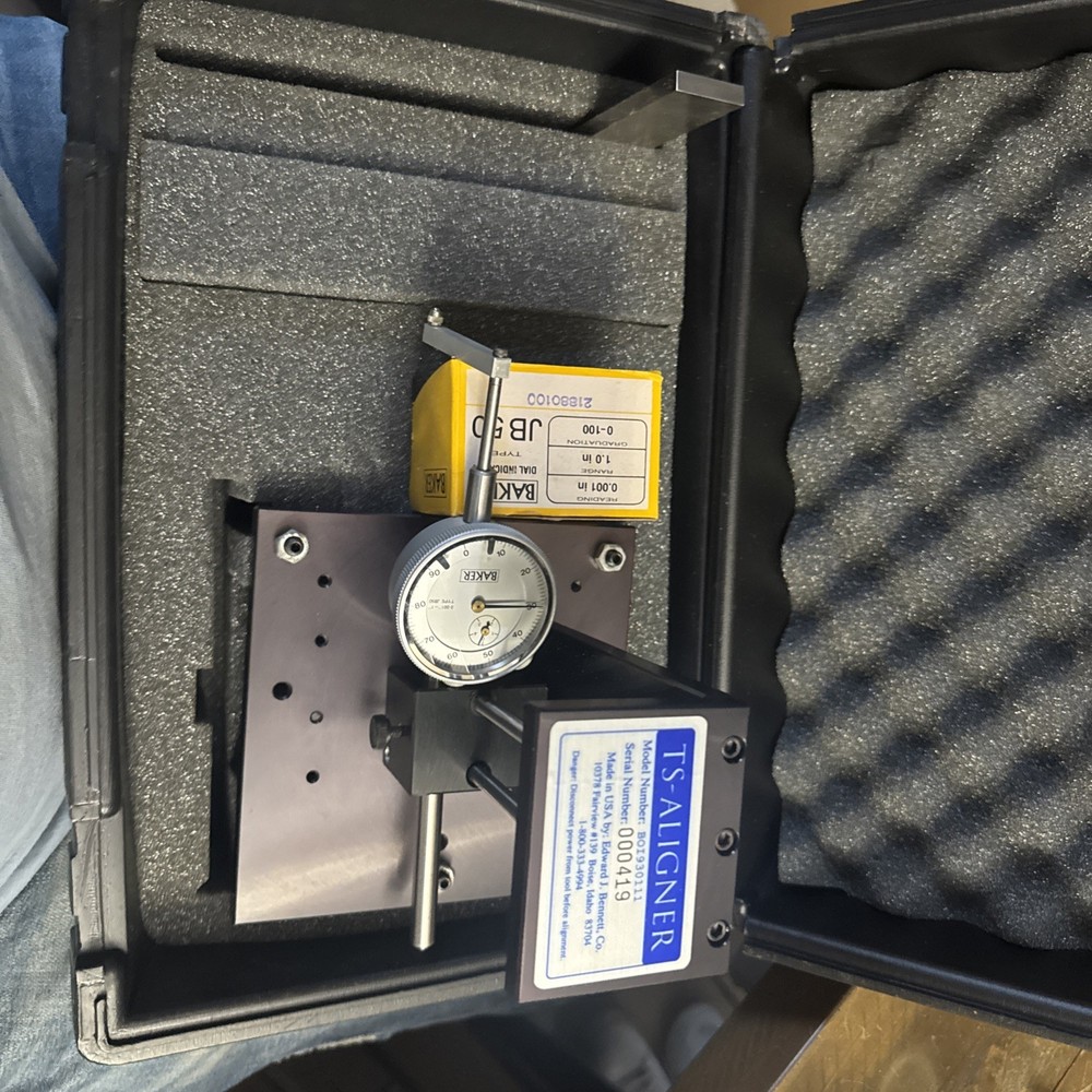 TS-Aligner Tool for Table Saws Model BOI930111,  Dial Indicator w/case