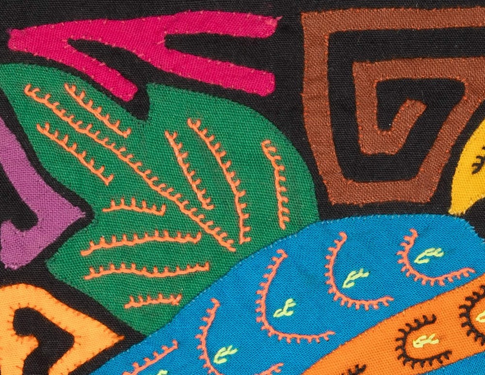 Multicolor Orange And Blue Molita
