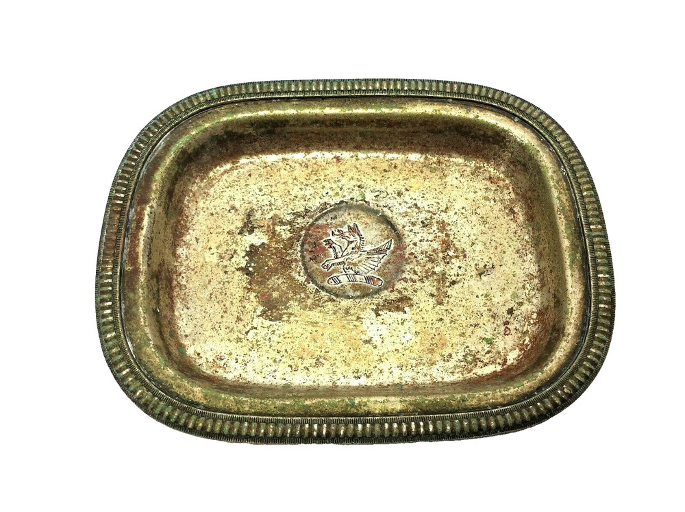 Vintage Used Silverplate Friedman Silver Co. Griffon Small Change Tray/Ashtray