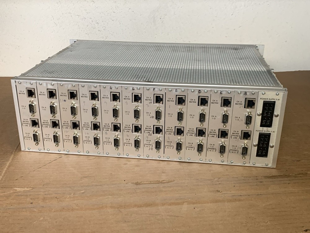 Clear-Com IMF-3 Matrix Plus 3 Interface Frame With FOR-22 Modules See Photos