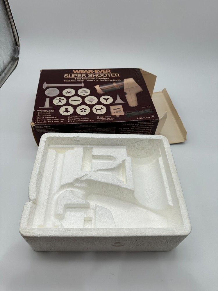 Wear Ever 70123 Cookie Press Empty Box & Styrofoam ONLY