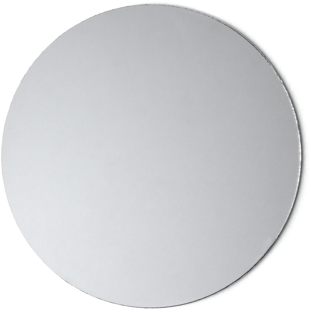 Round Glass Mirror Silver