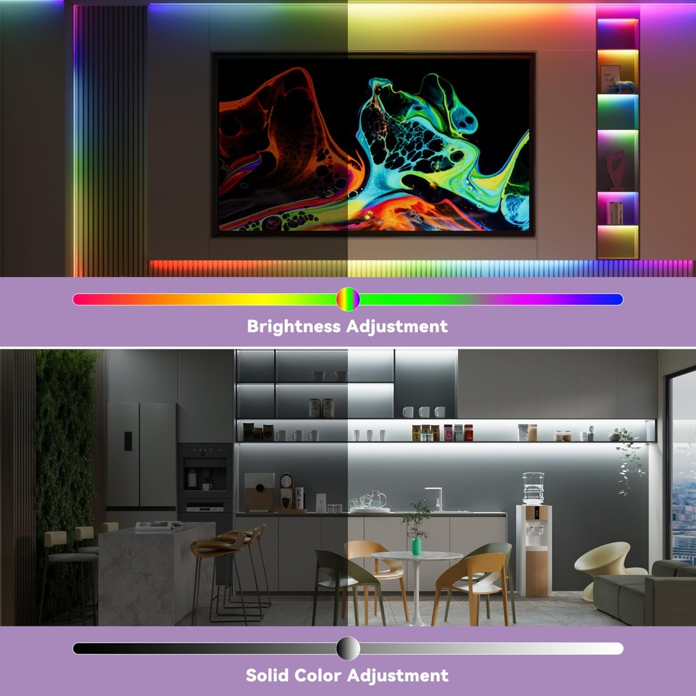 Smart LED Controller with APP & RF Remote, Music Sync, Compatible with Alexa/...