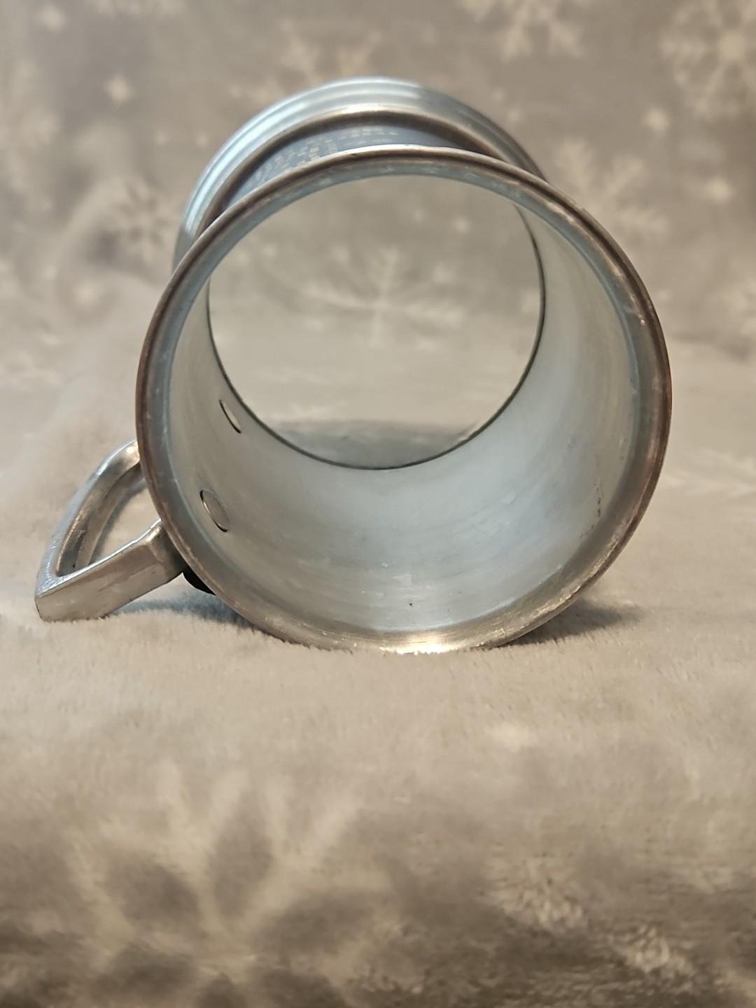 Vintage Squirt Soda Wrapped Aluminum Glass Bottom Tankard Mug