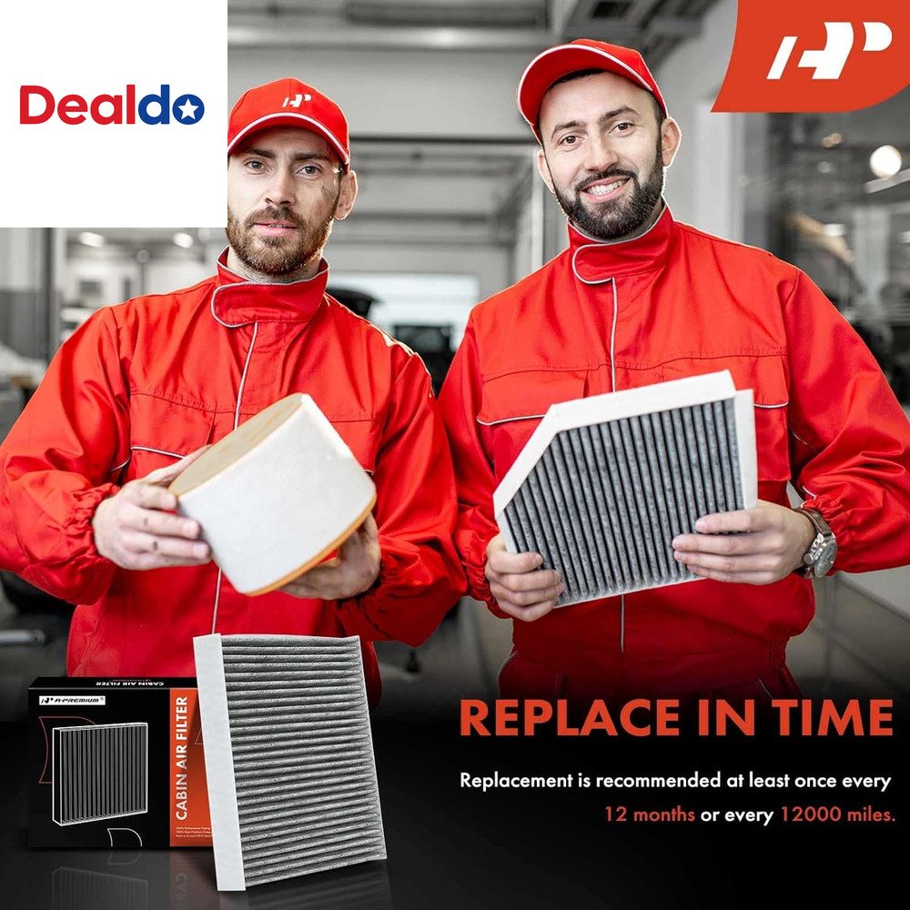 2-PC Cabin Air Filter with Activated Carbon Compatible with Mazda Models - 3 201