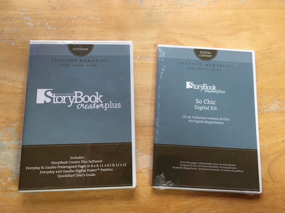 Creative Memories Story Book Creator Plus Software and So Chic FACTORY SEALED!