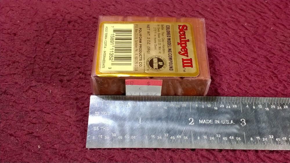 SCULPEY III COLORED MODELING COMPOUND #352 TERRA COTTA INTERMEDIATE 2 OZ.