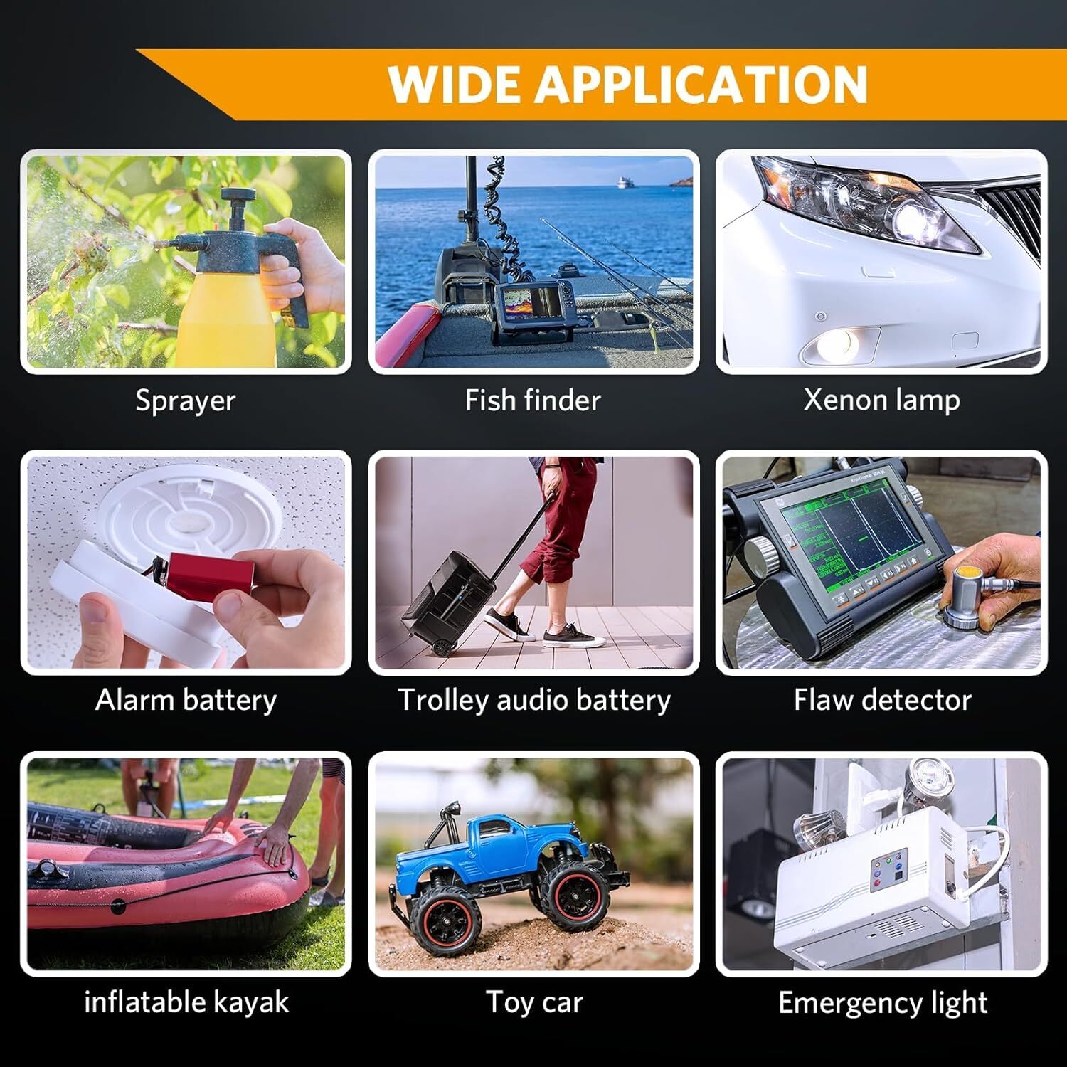 12V 9Ah LiFePO4 Lithium Battery 2000 Cycle Rechargeable Battery For Solar System