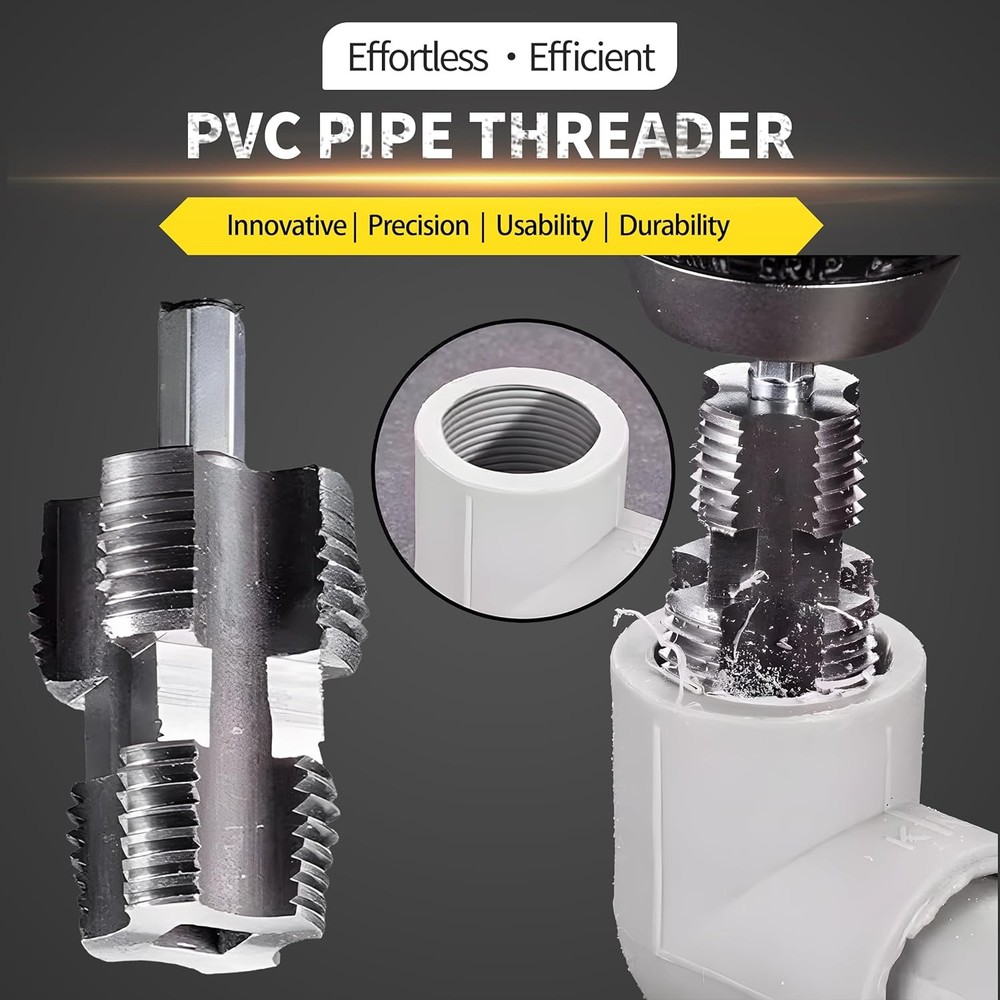 4 Points 6 Points Water Pipe Internal Thread Opener PVC Plastic Pipe Thread Tap
