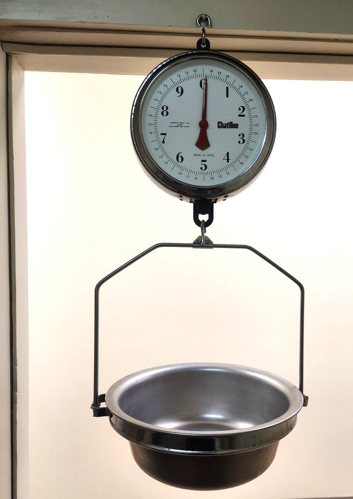 Chatillon 30lb Hanging Kitchen Produce Feed Hardware Scale Type IIIII Complete
