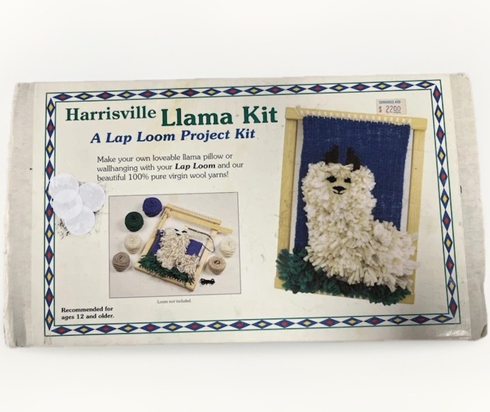 Harrisville Designs LLAMA Kit Lap Loom Project Wool String Craft #445 Sealed