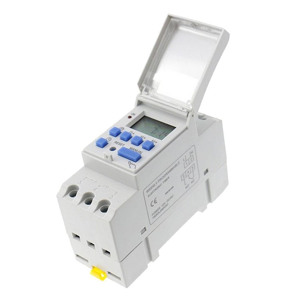 DC 12v din Rail Weekly LCD Switch Time Relay Switch