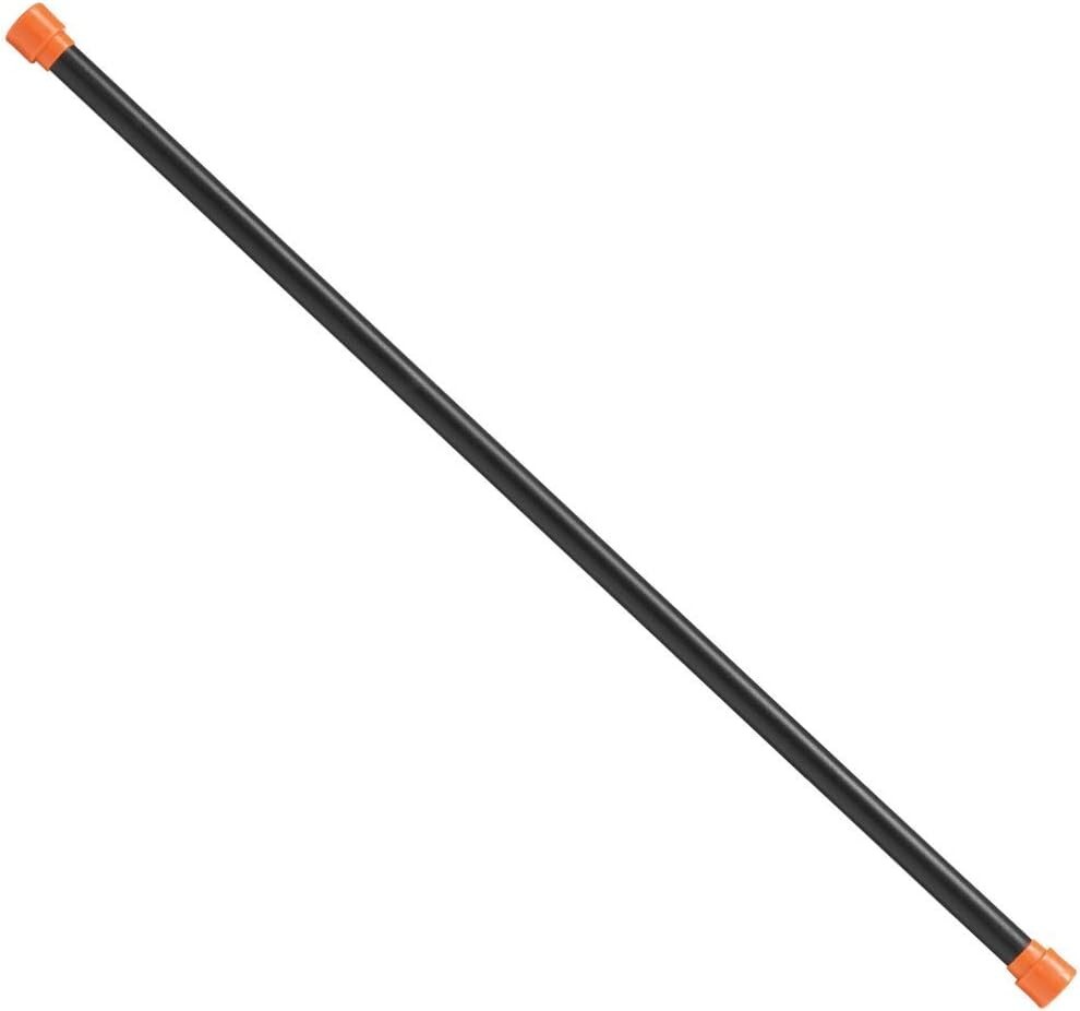 Body-Solid Rubber Padded Weighted Bar - Stretching Weight Exercise Bars,4lbs