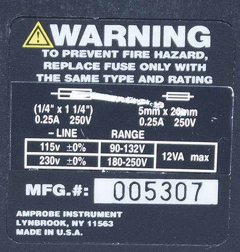 Amprobe DMII-Pro Data Logger Recorder Ammeter/Voltmeter Amp/Volt Power Meter