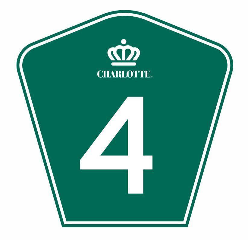 Charlotte Route 4 Sticker Decal