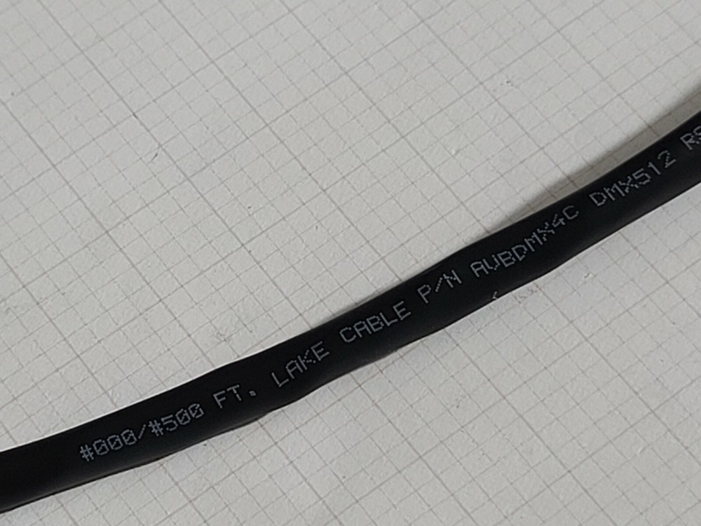 Lake Cable AVBDMX4C 22/2P Multi-Shield Twisted Pair DMX 512 Lighting Cable /50ft