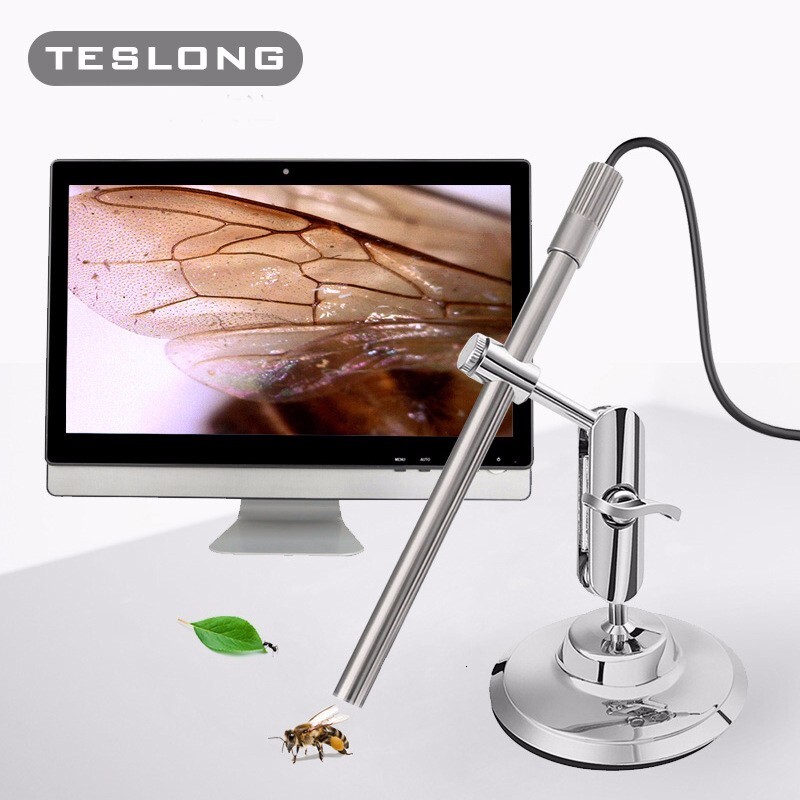 TESLONG MS100 HDTwo-in- one USB Interface Electronic Microscope