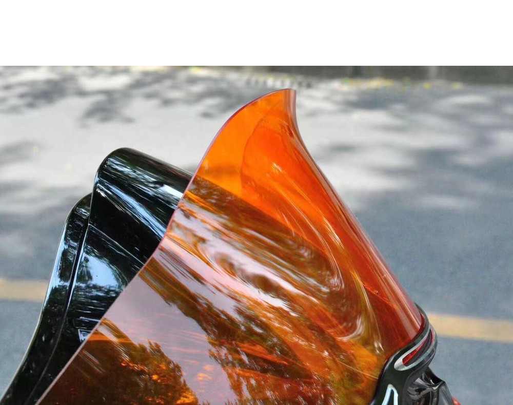 7.0" BAJA Orange Outer Fairing Windshield for Harley Road Glide Custom Special
