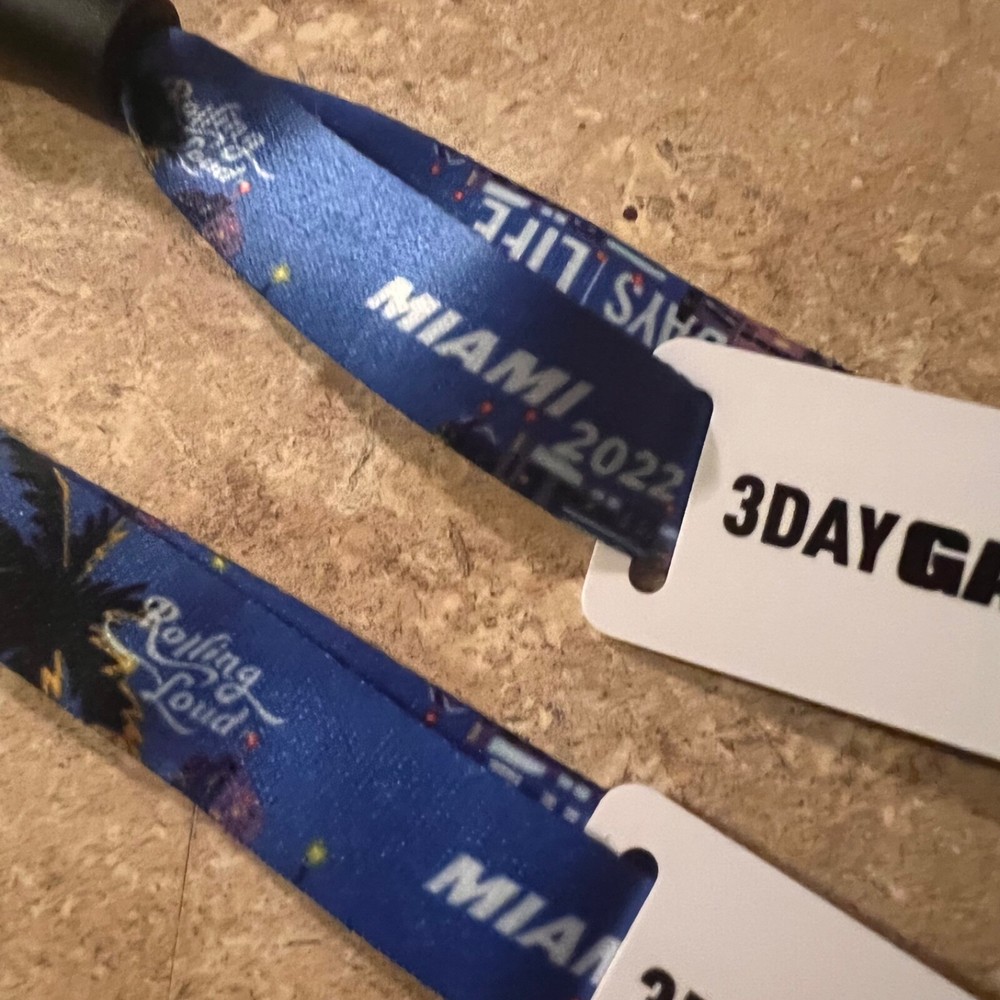 rolling loud tickets wrist bands 