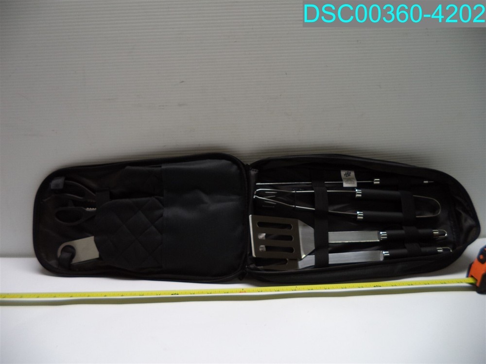 Brighthouse Financial Customized 7-Piece Pit Master BBQ Set In Carrying Case