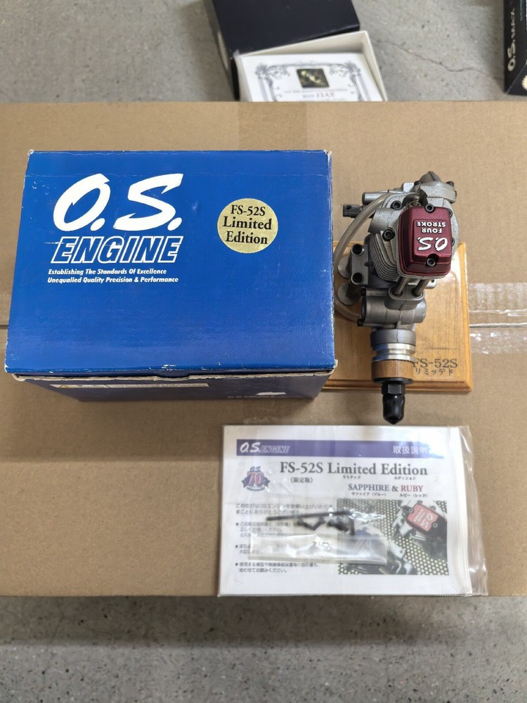 O.S. FS-52S Limited Edition 4-Stroke Methanol Engine Original Box