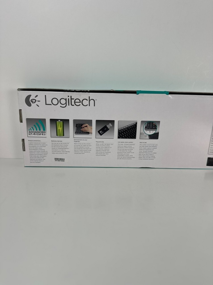 Logitech MK260 Wireless Keyboard Mouse Combo Black USB Receiver Open Box