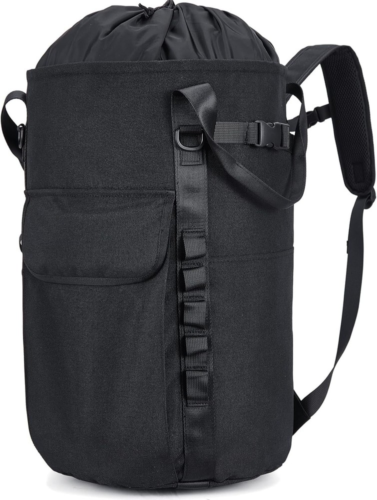 PAMLIAPY Arborist Rope Bag, 35L Tree Climbing Medium, Black