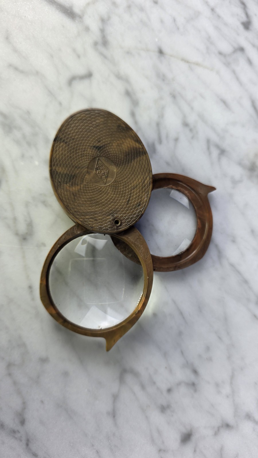 Vintage Atco Bakelight Double Pocket Magnifier