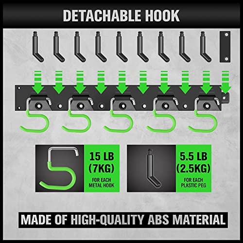 SWANLAKE Plastic 64 Inch Adjustable Storage System, Wall Mounted Adjustable 64"