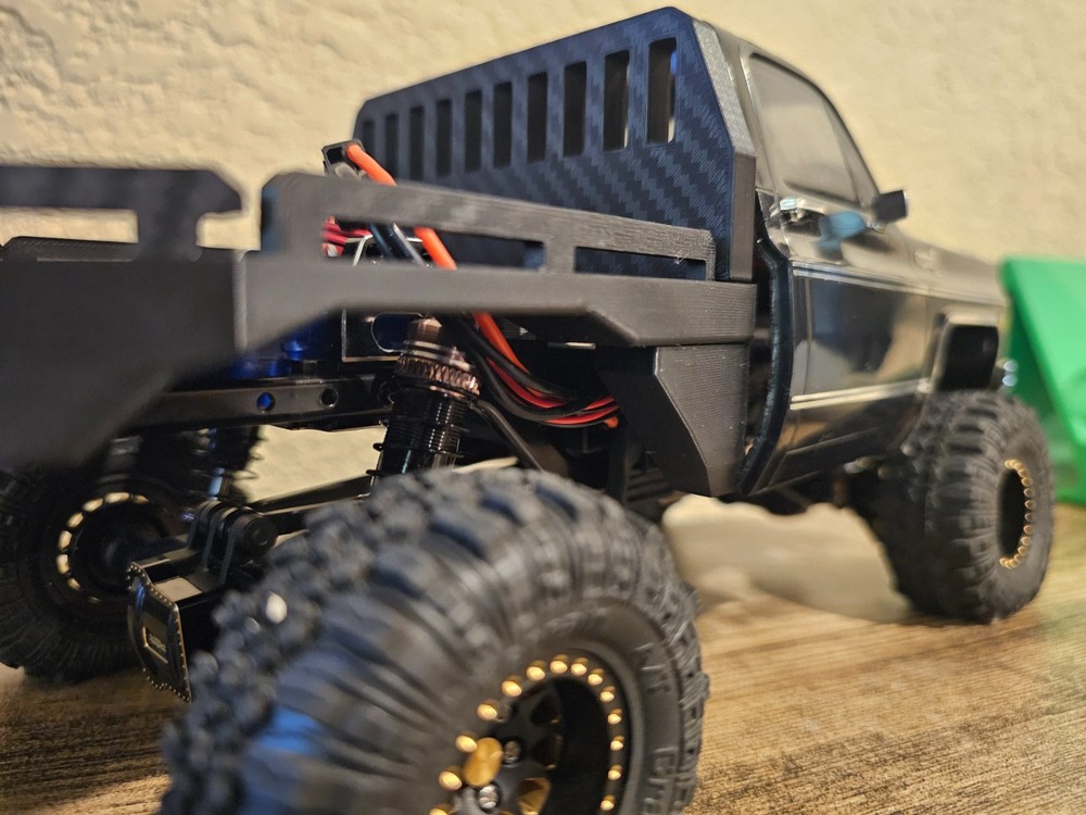 3d printed 1/18 scale TRX4M Flatbed