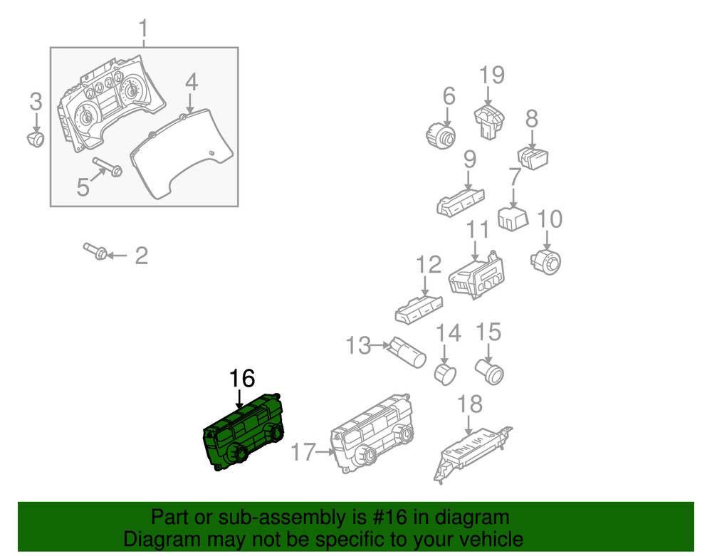 Genuine Ford Dash Control Unit DL3Z19980D