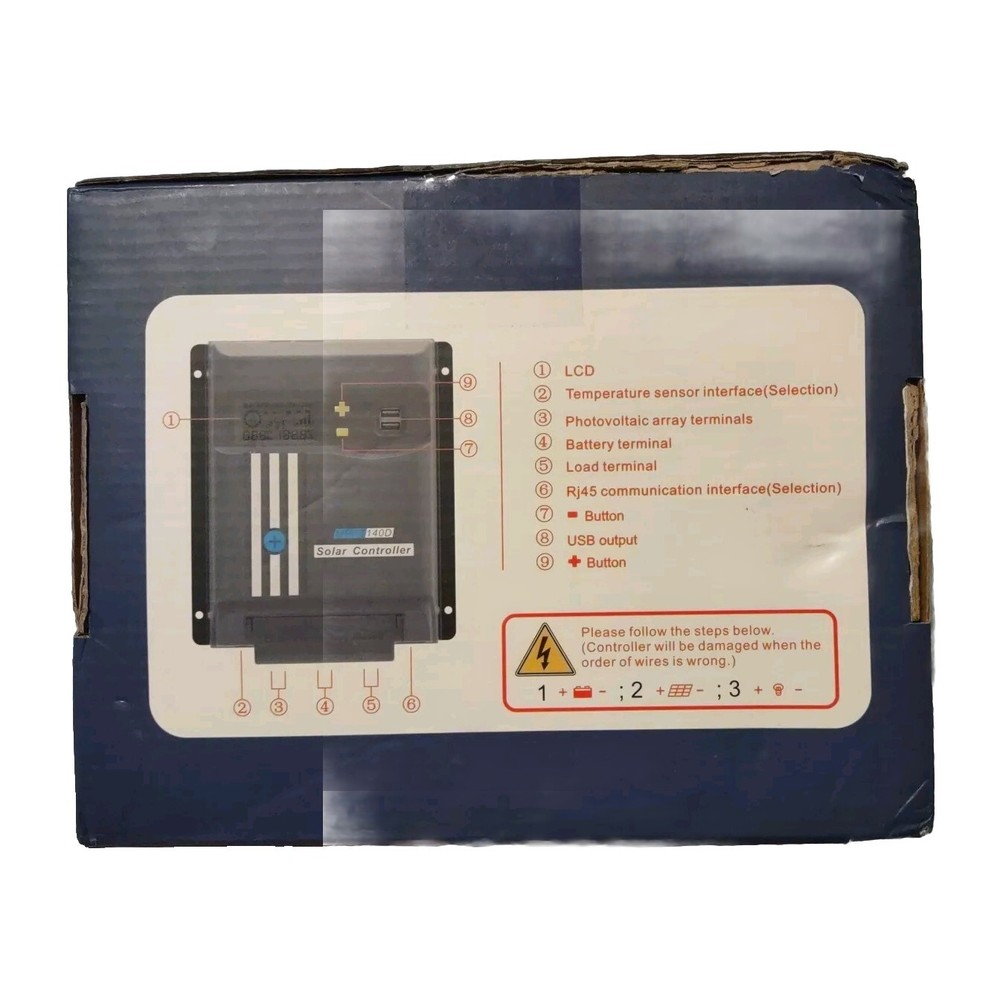 VCSICS Solar Charge Controller Model MPPT-140-WiFi