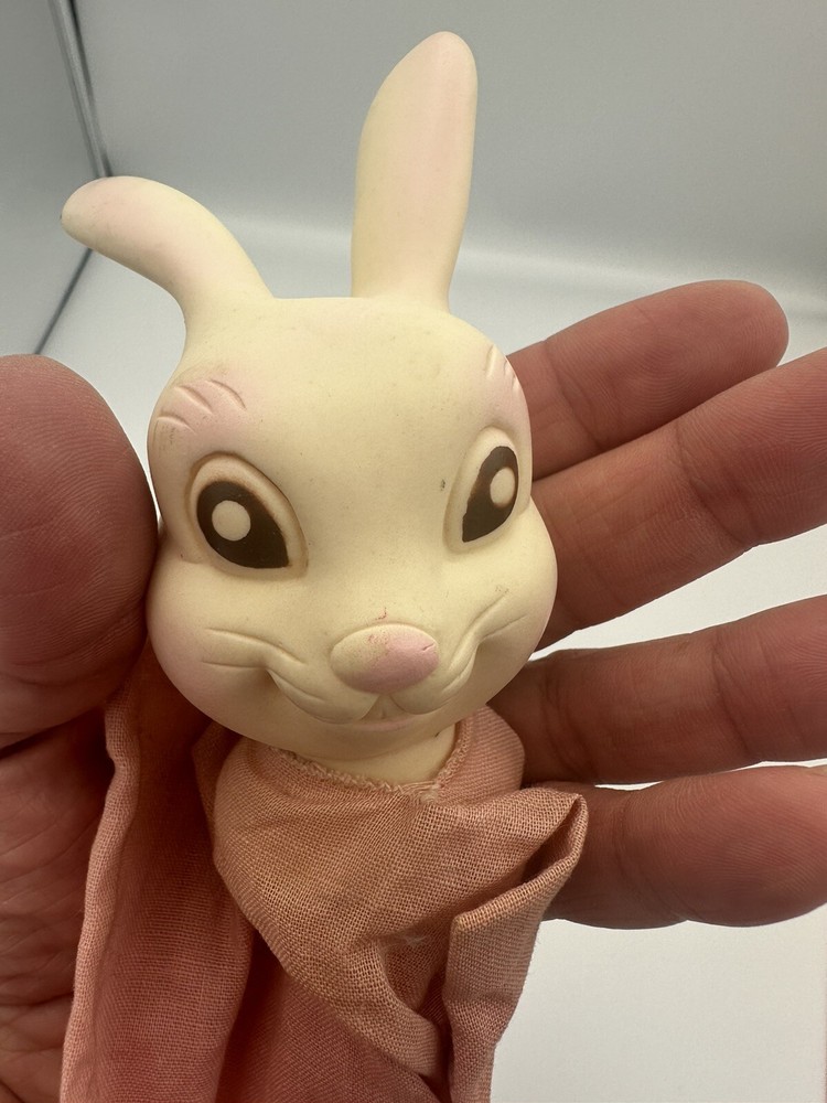 1960s Avon BUBBLE BUNNY Rubber Head Puppet