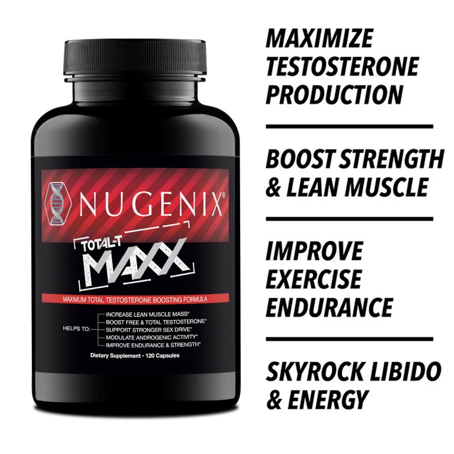 NUGENIX TOTAL-T MAXX - Zinc - Testosterone Booster, Energy, Stamina, Performance