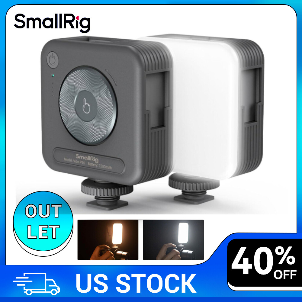 SmallRig P96 Mini Video Light, LED Camera Light With 2200mAh Battery -Outlet