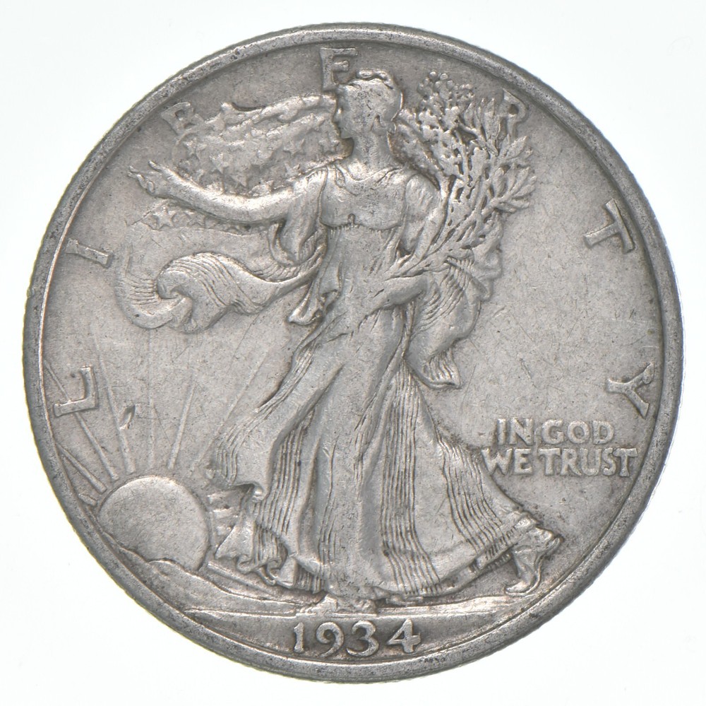 1934 XF Walking Liberty Half Dollar