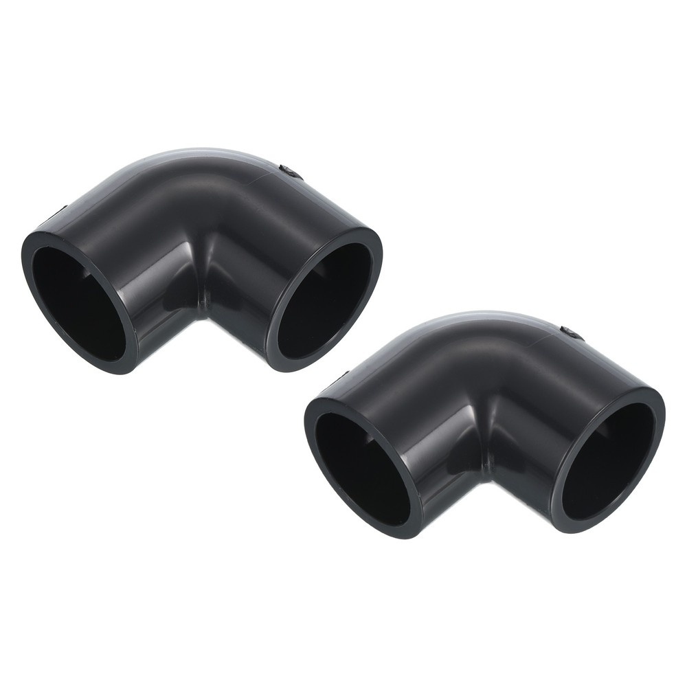 2Pcs UPVC Pipe Fitting Elbow 25mm Socket 90 Degree Adapter Connector Gray