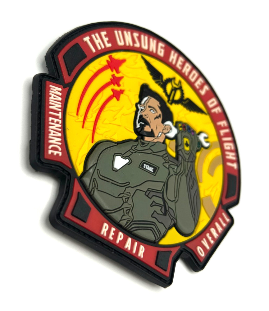 AIRCRAFT MAINTENANCE ENGINEER-STARK-AVENGERS- HIGH QUALITY PVC PATCH
