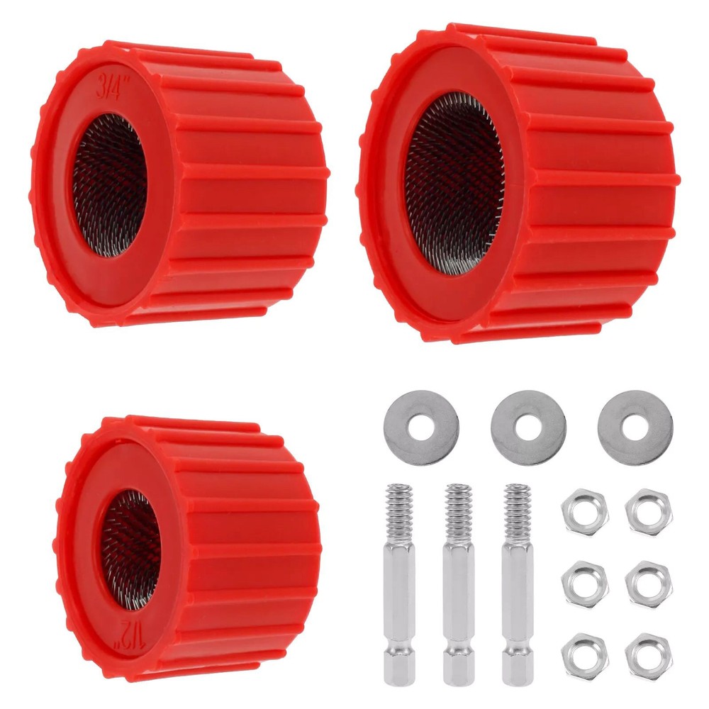 3PCS Pipe Installation Copper Pipe Cleaner Copper Pipe Brush Set Cleaning Tool