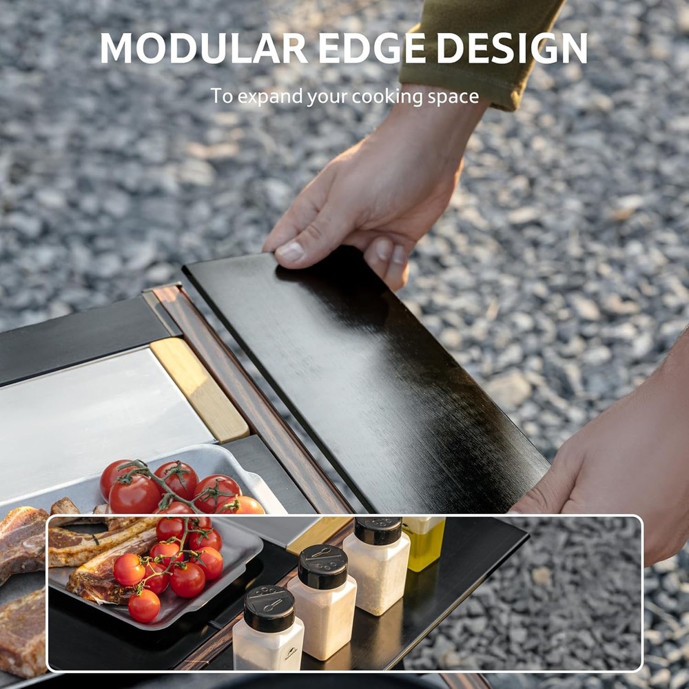 Upgraded IGT Camping Table, Height Adjustable IGT Cook System