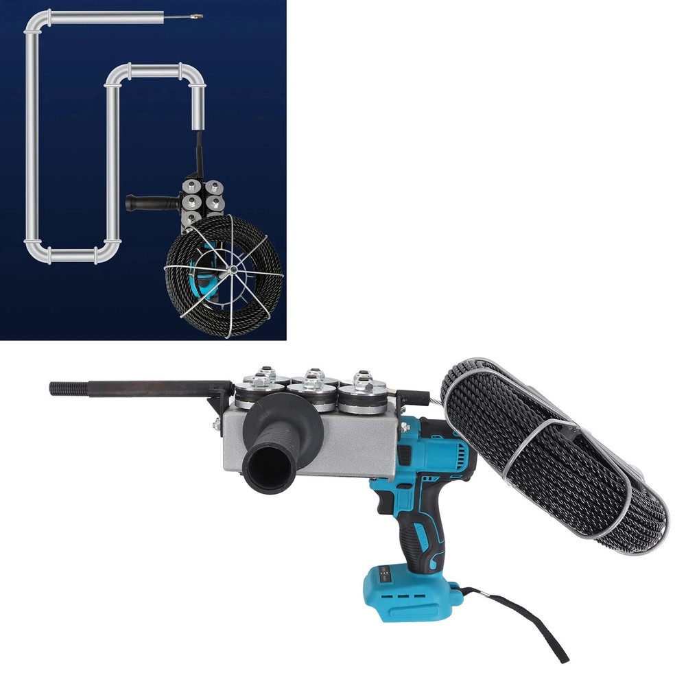 Automatic Wire Stringing Machine, Angle Adjustable Fish Tape Tools with 6 Spa...