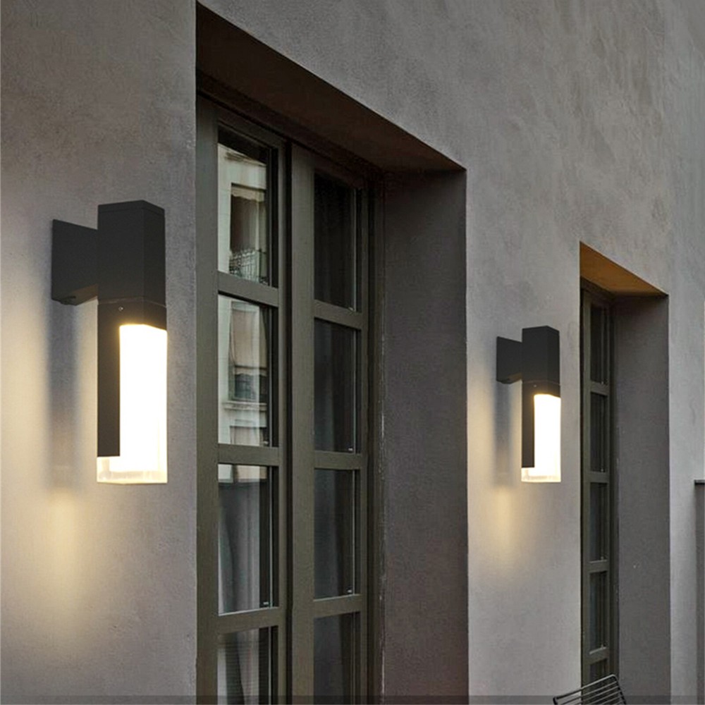 Waterproof Outdoor Wall Light Lamp Motion Sensor Wall LED Light Decorative LE
